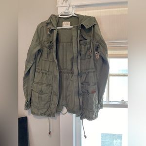 Abercrombie and fitch embroidered sleeve jacket